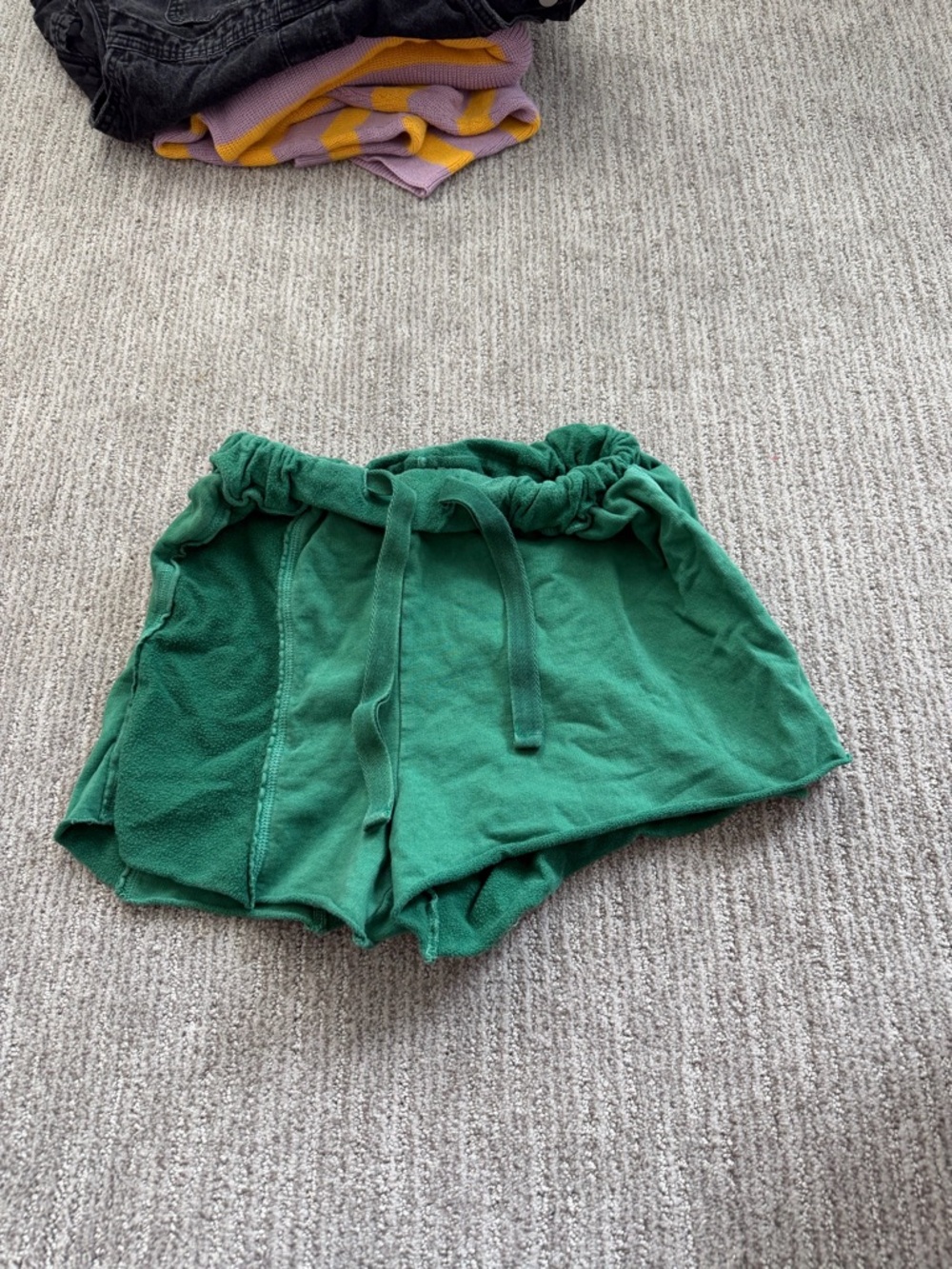 Green Drawstring Lounge Shorts